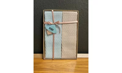 Комплект кухонных полотенец в коробке, 2 шт. комплект кухонных полотенец в коробке