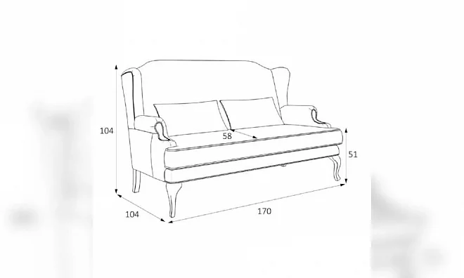 Софа Kreind Френсис M14-Wn-0362 M14-WN-0362