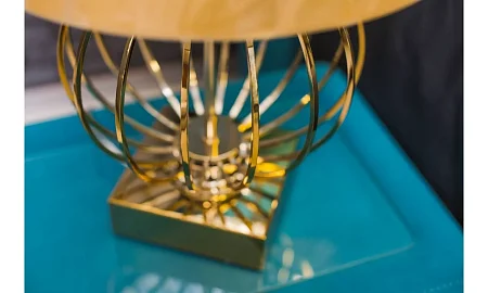 Garda Decor Лампа Настольная Золотистый Плафон D40, В70