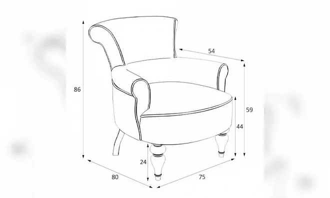 Кресло Kreind Перфетто M11-W-B05 M11-W-B05