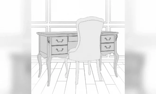 Кабинетный Стол Kreind Romantic R111M-K02-A