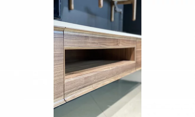 Тумба ТВ (SET)+ 2 навесные полки Homage Diamond 434235